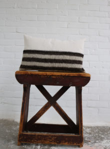 Frank Pillow - Upcycled - Brown Stripe 30 x 50 cm